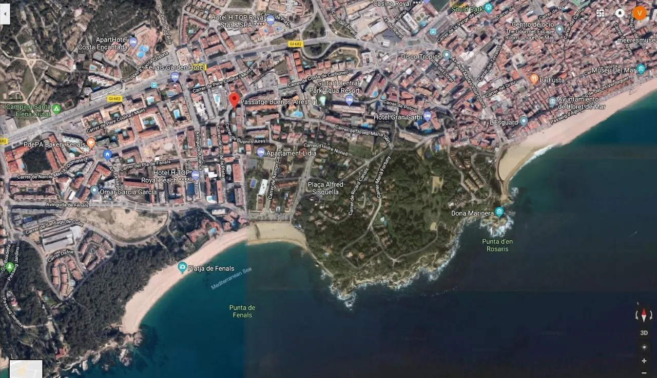 Al14 Estudio A 250 M Playa Fenals, Costa Barava Lloret de Mar Lejlighed